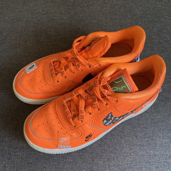 Nike Air Force 1 07 Prm Jdi Air Force Premium Orange 28C HGb60 Youth size 4.5 - Picture 2 of 16